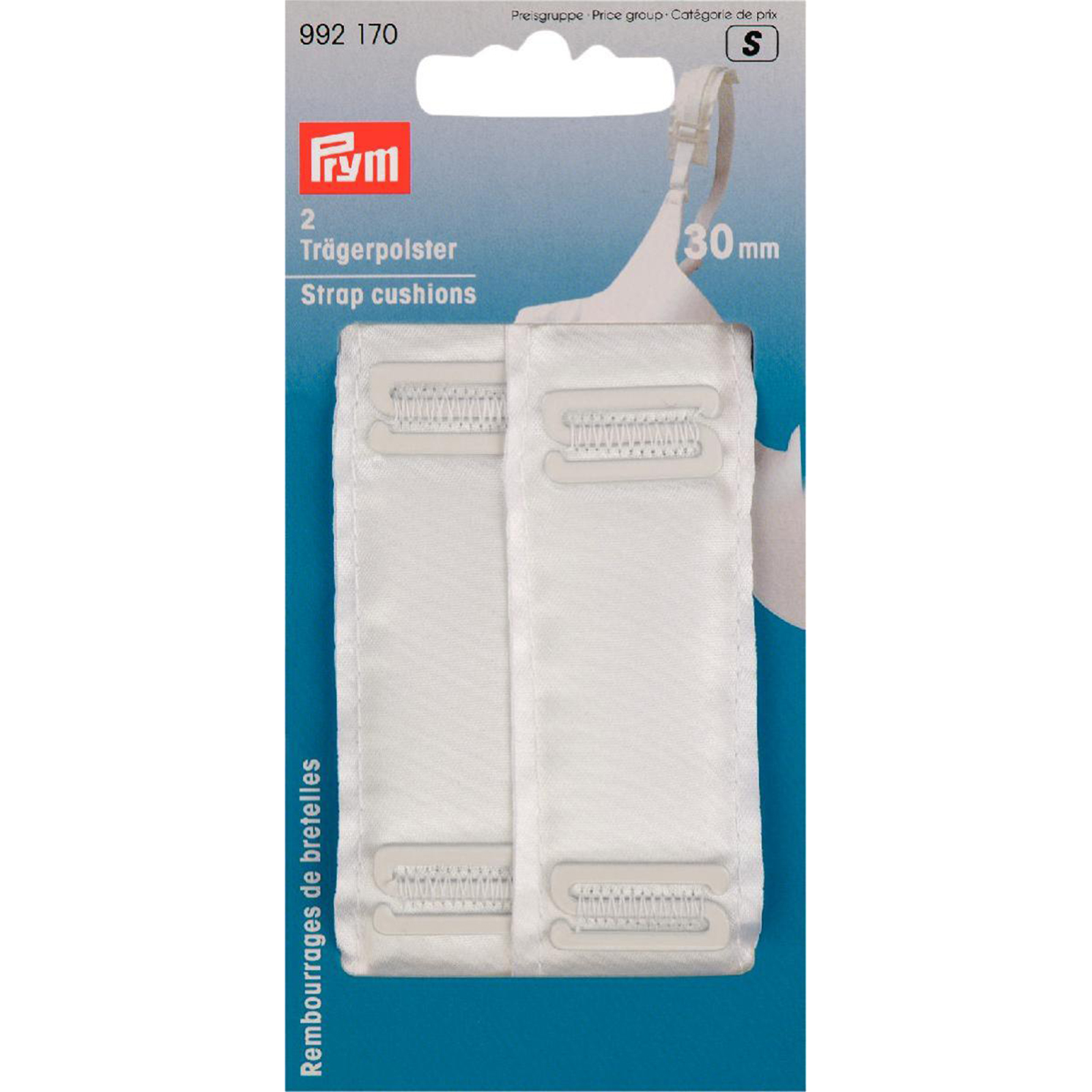 Prym 992170 Schouderbandkussentje 30 mm wit - Kaart
