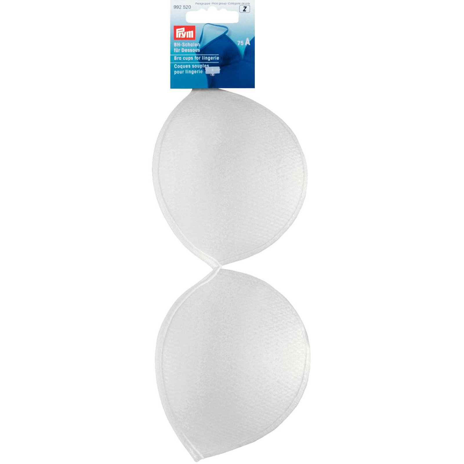 Prym 992520 BH-inlegcups voor lingerie A (75) wit - Kaart
