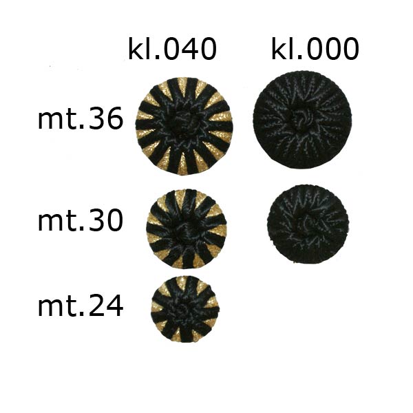 Restyle 007.2148.30 Passement knopen achtersteek 19 mm - Kleur 000