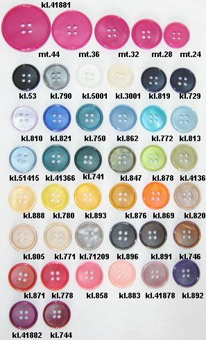 Restyle 007.44612.24 Unigekleurde knopen 4 gaats 15 mm - 