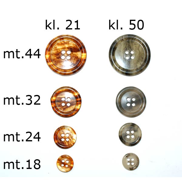 Restyle 007.4508.18 Gemeleerde blazer knopen 4 gaats 10 mm - Kleur 21