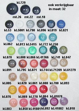 Restyle 007.45164.32 Unigekleurde knopen 2 gaats 20 mm - Kleur 53