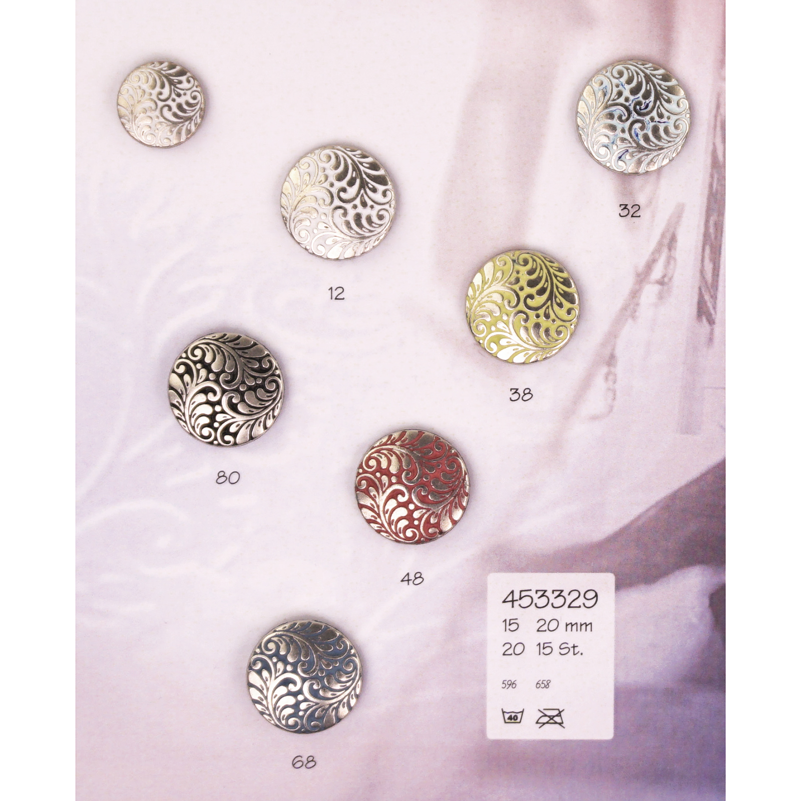 Restyle 007.453329.15 Knopen 15mm - Kleur 12