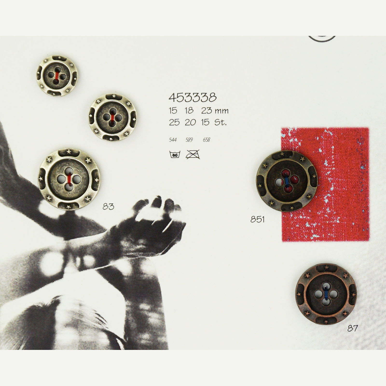 Restyle 007.453338.23 Knopen 23mm - Kleur 83