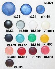 Restyle 007.46594.24 Unigekleurde knopen achtersteek 15 mm - Kleur 729