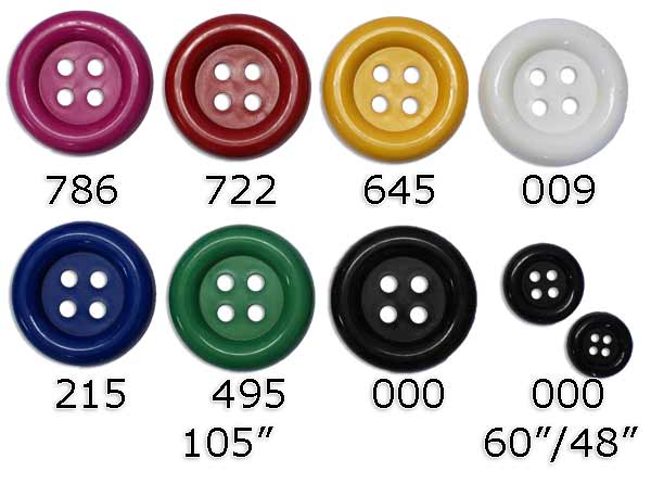 Restyle 007.80830.105 Carnaval knopen 4 gaats - Kleur 000