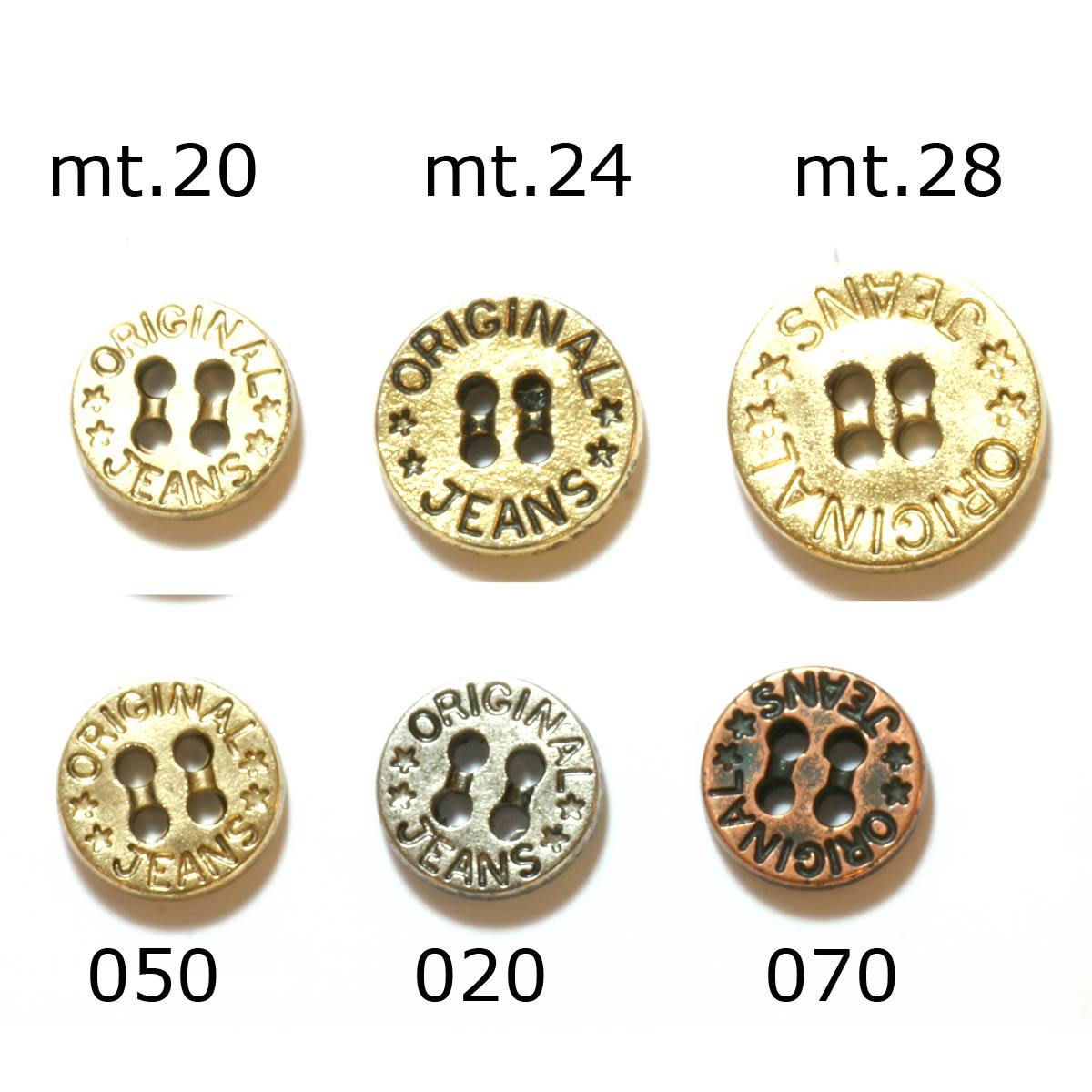 Restyle 007.81234.24 Metalen knopen 4 gaats 15 mm - Kleur 050