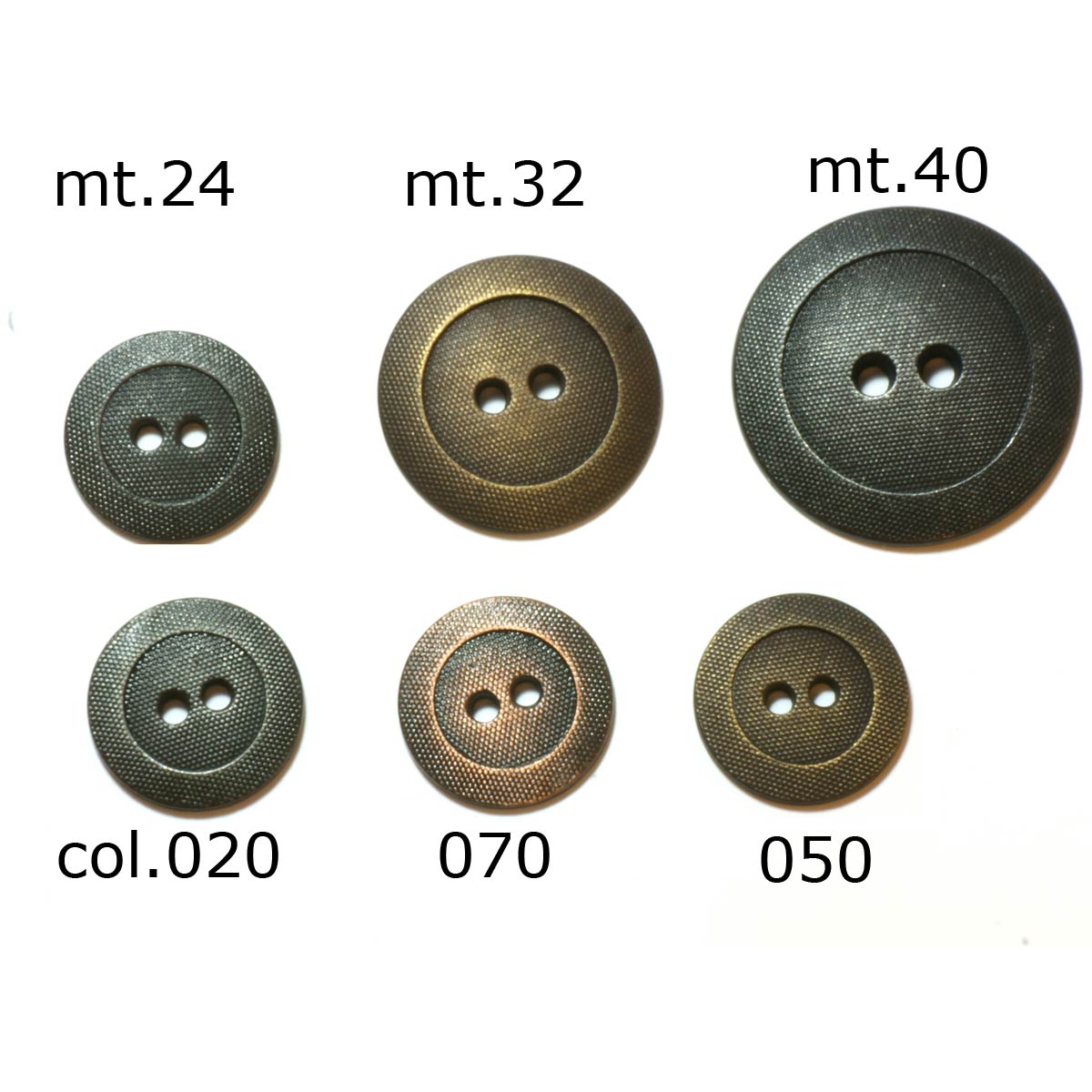 Restyle 007.81306.24 Metalen knopen 2 gaats 15 mm - Kleur 050