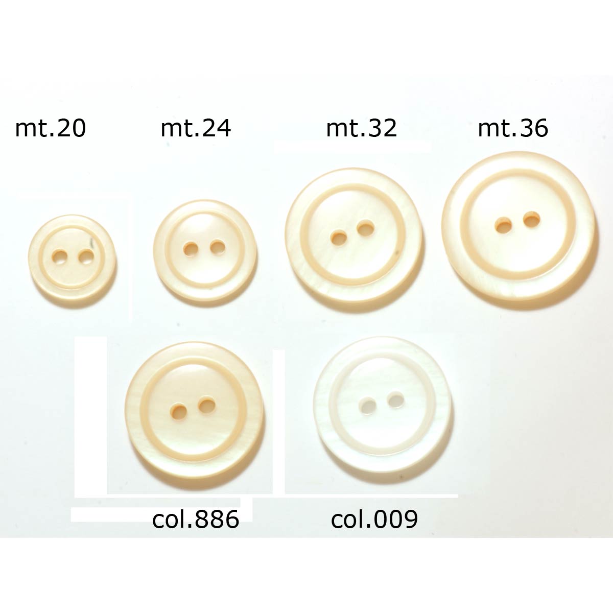 Restyle 007.81357.24 Unigekleurde knopen 2 gaats 15 mm - Kleur 886