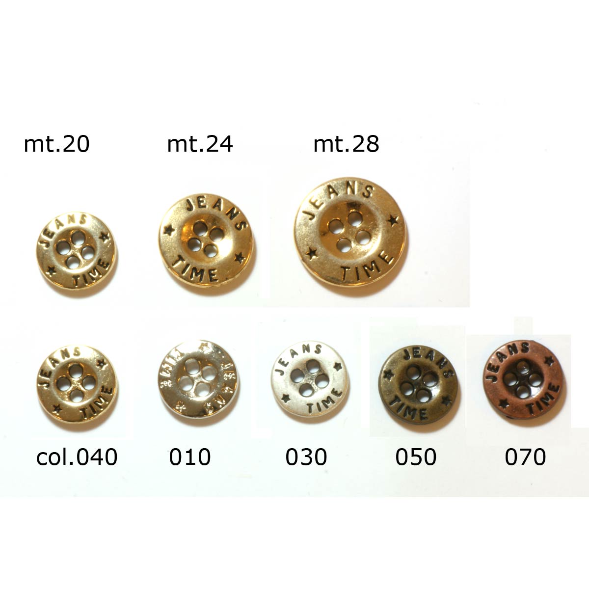 Restyle 007.81411.20 Metalen knopen 4 gaats 13 mm - Kleur 010