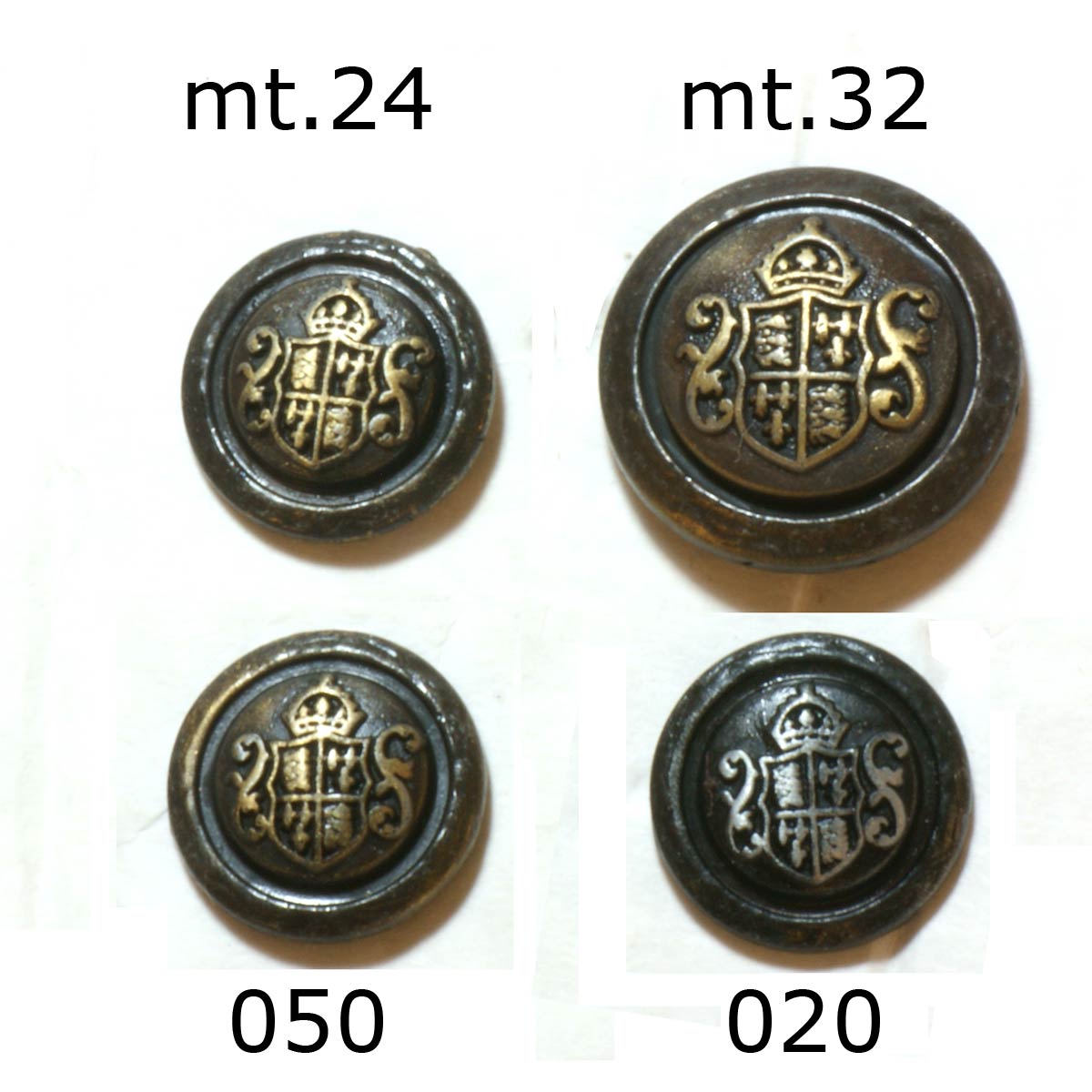 Restyle 007.81482.24 Metalen knopen achtersteek 15 mm - Kleur 020