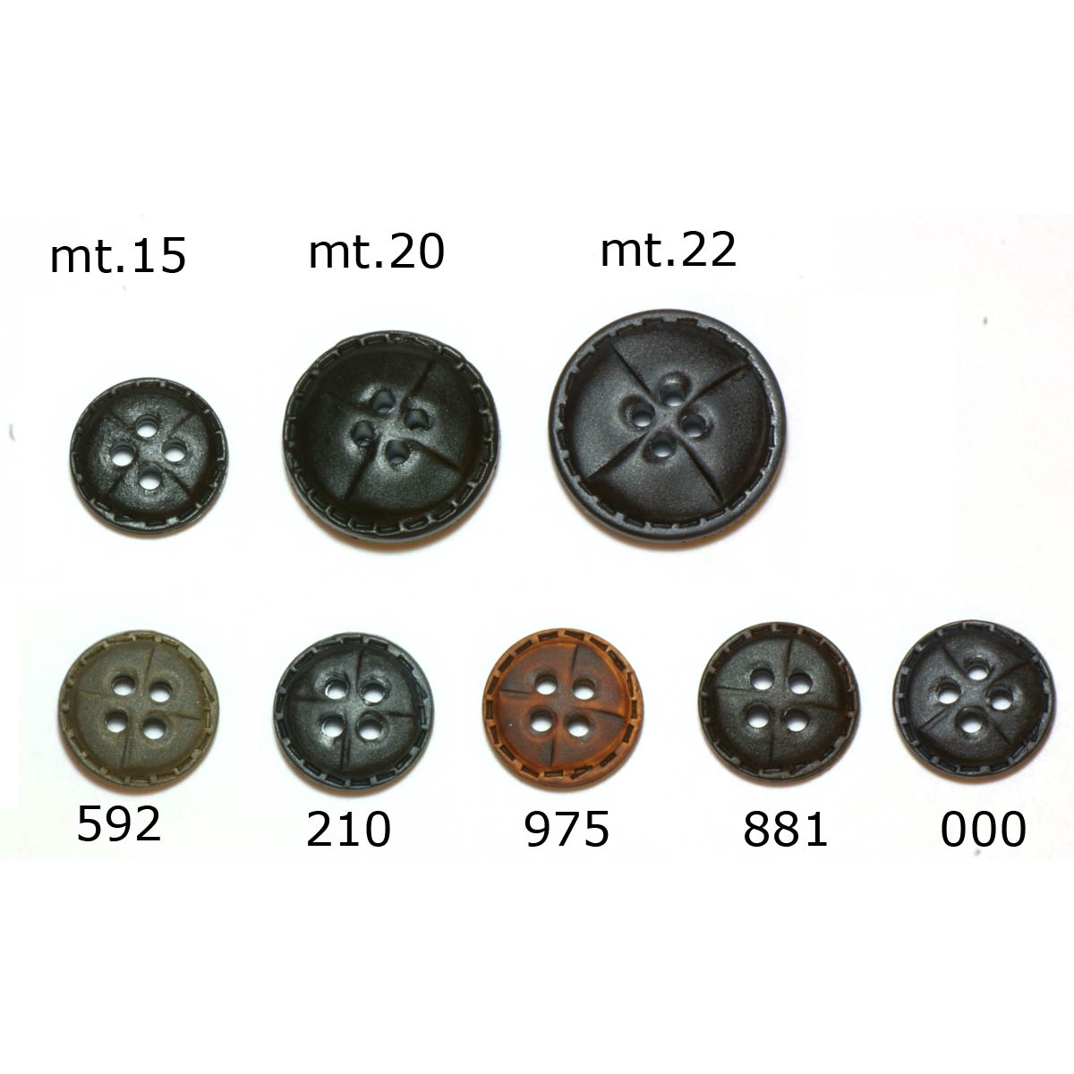 Restyle 007.81594.22 Knopen 4 gaats 22 mm - Kleur 210