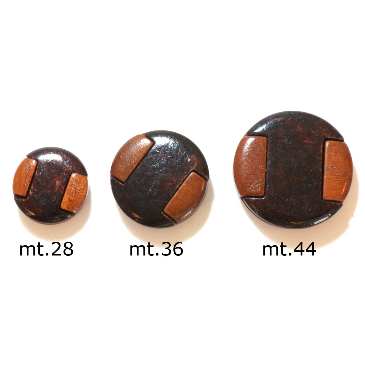 Restyle 007.81722.28 Houten knopen achtersteek 18 mm - Kleur 881