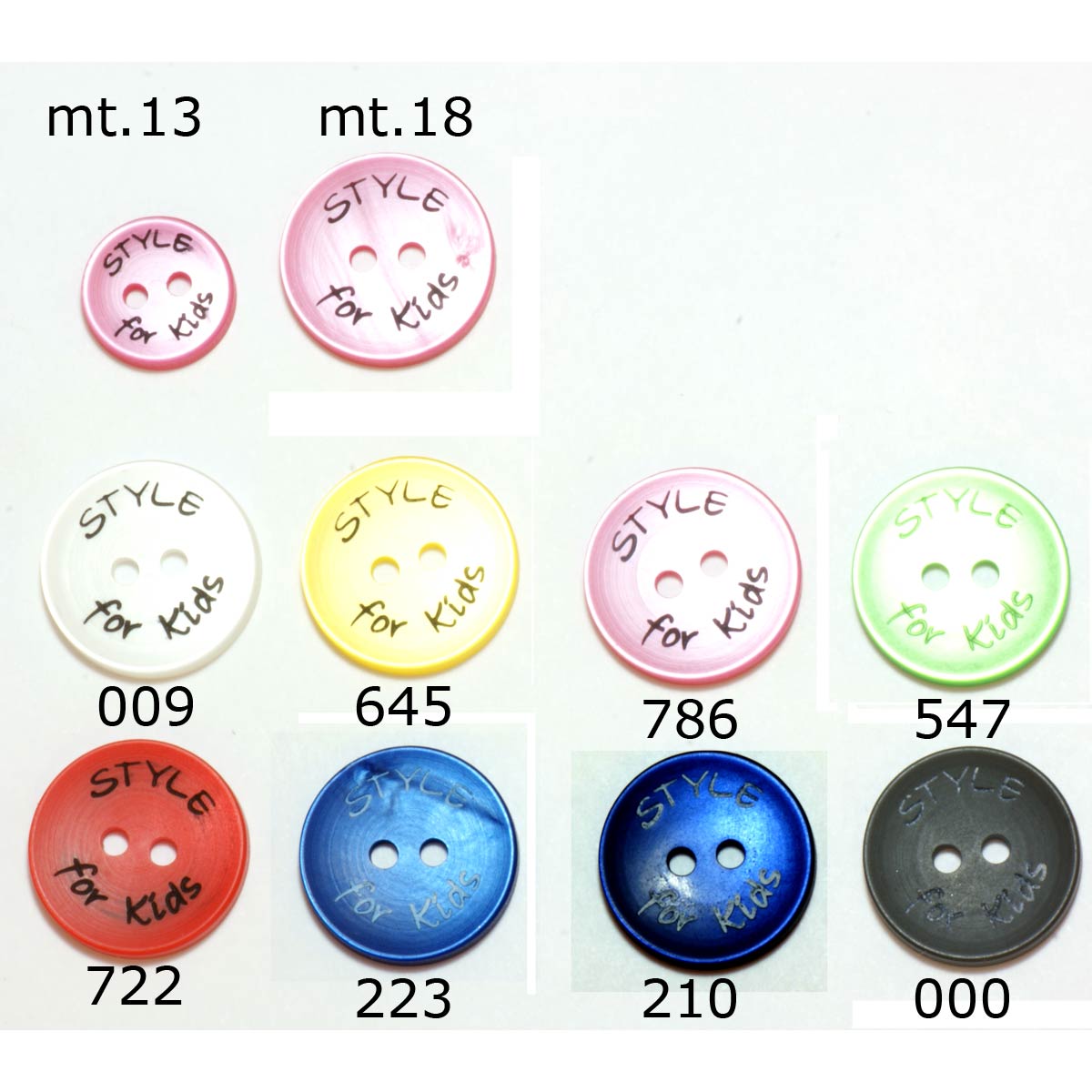 Restyle 007.82010.13 Knopen 2 gaats 13 mm - Kleur 000