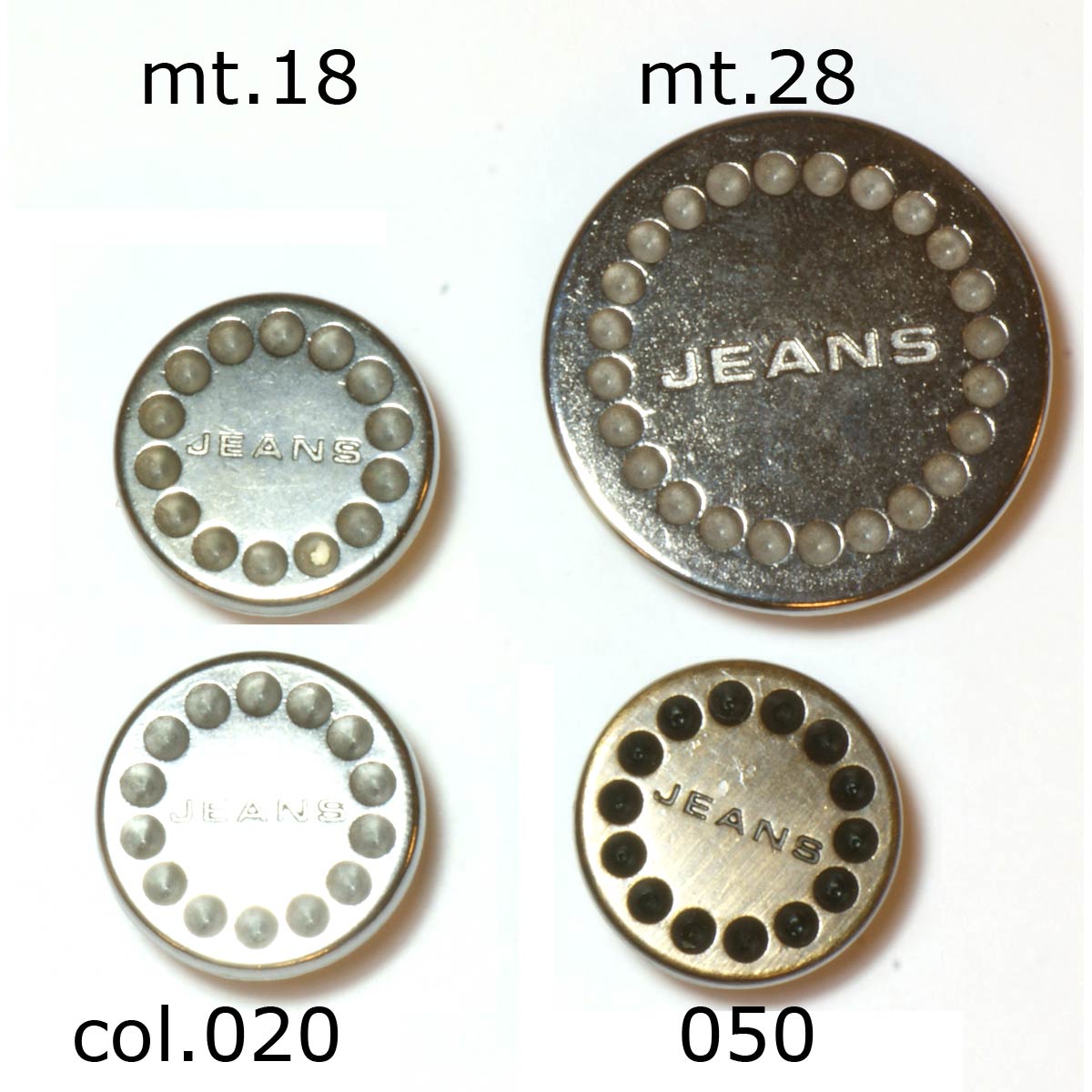 Restyle 007.82607.28 Jeans knopen achtersteek 28 mm - Kleur 020