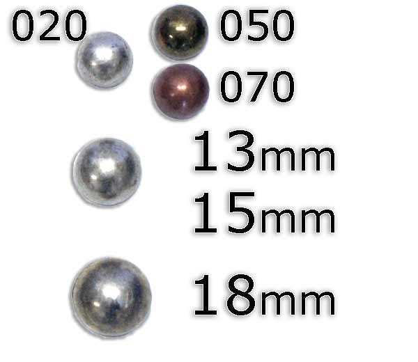 Restyle 007.82725.13 Metalen knopen achtersteek 13 mm - Kleur 050