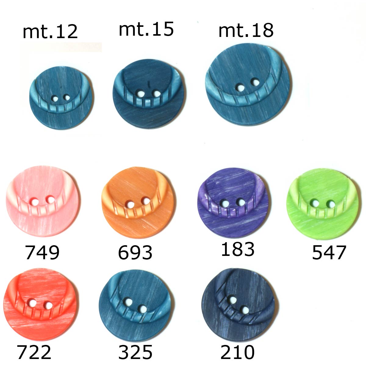 Restyle 007.83285.15 Knopen 2 gaats 15 mm - Kleur 210