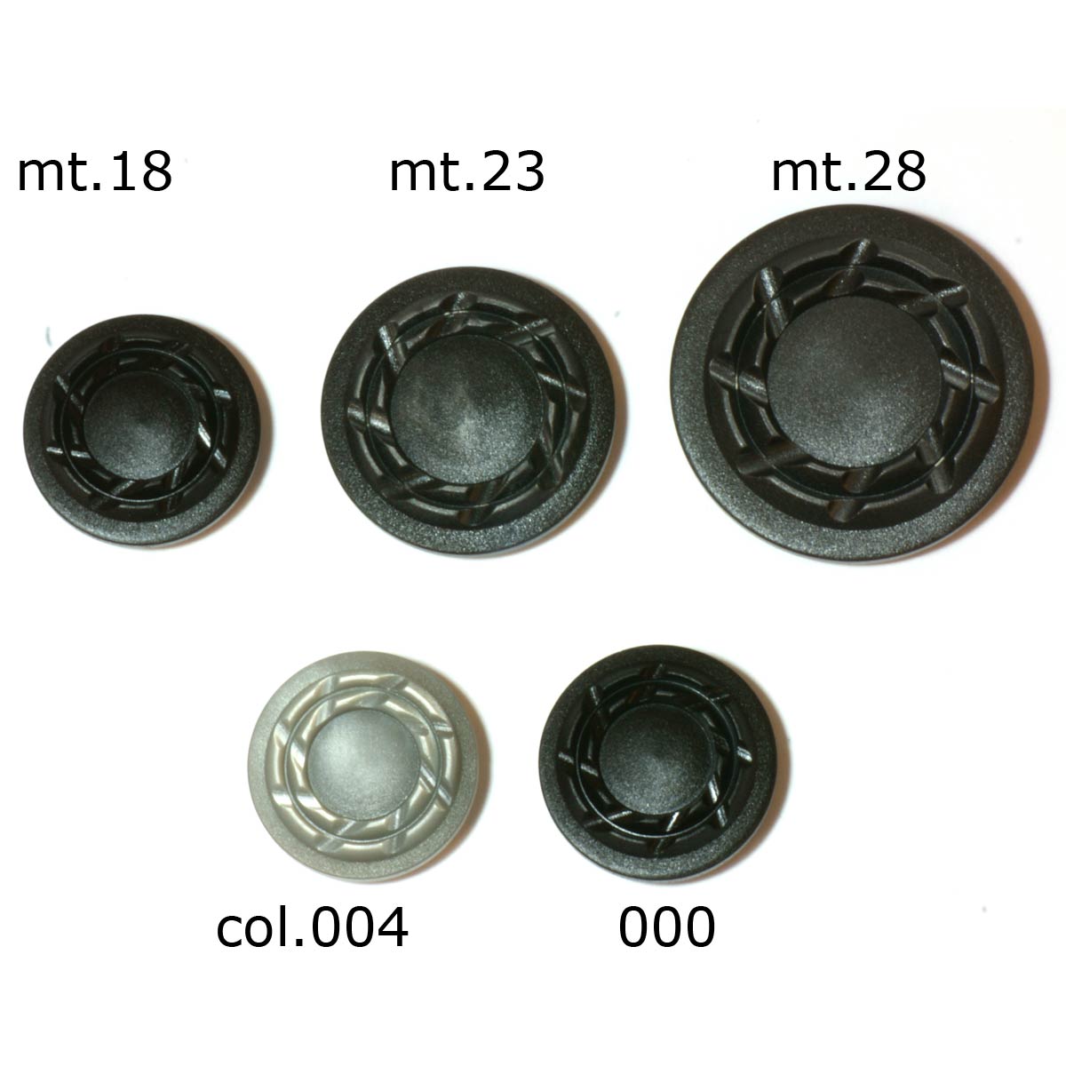 Restyle 007.83291.23 Knopen achtersteek 23 mm - Kleur 001