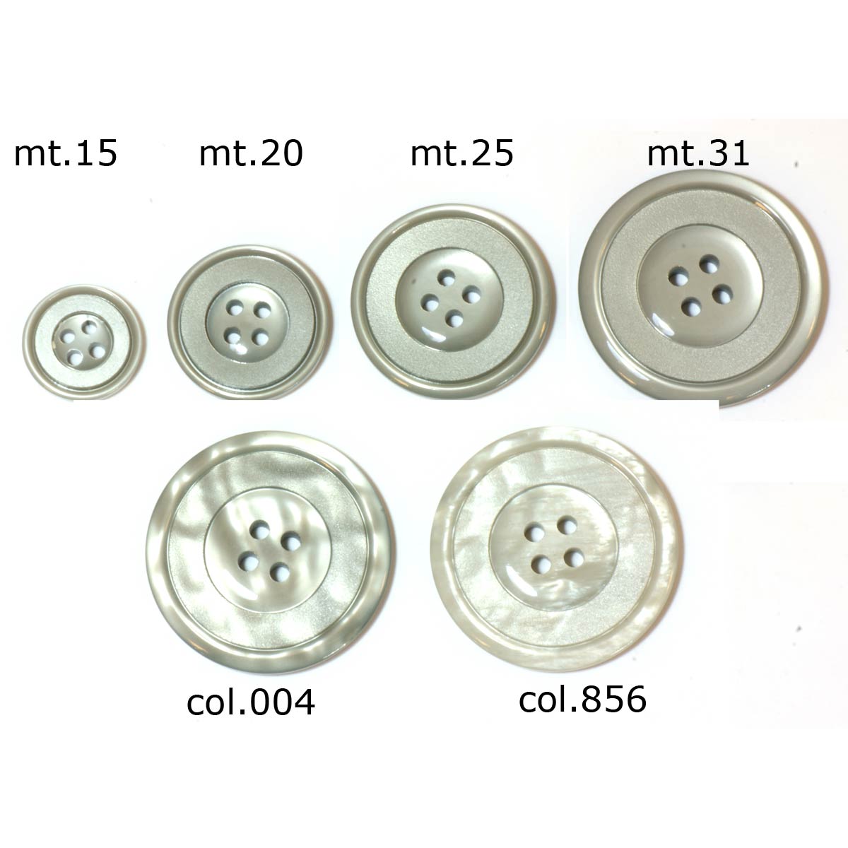 Restyle 007.83293.25 Unigekleurde knopen 4 gaats 25 mm - Kleur 004