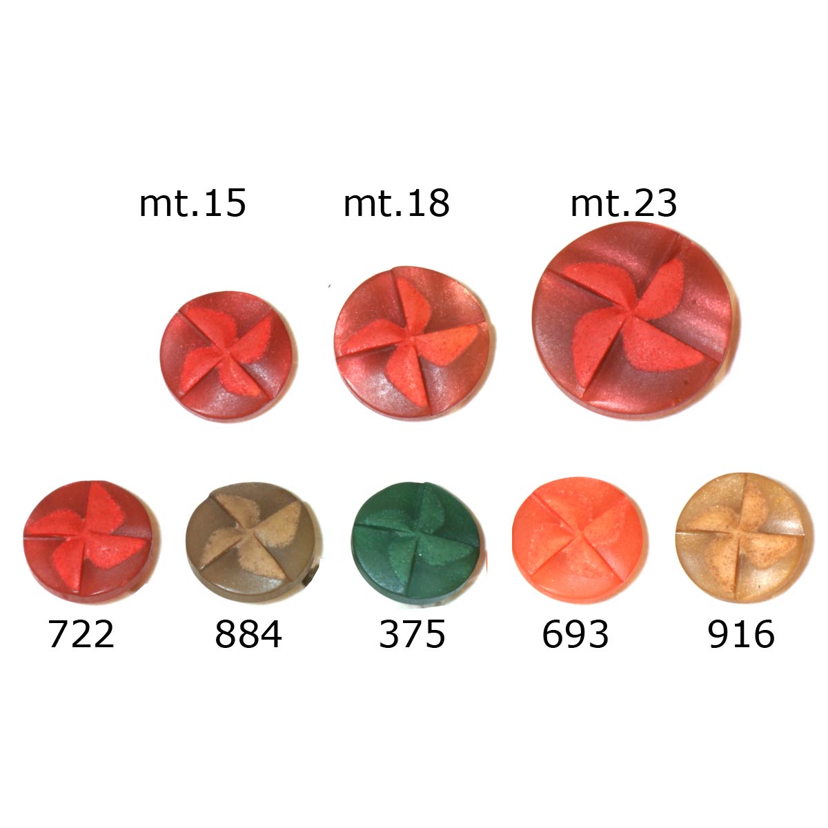 Restyle 007.83298.18 Knopen achtersteek 18 mm - Kleur 375