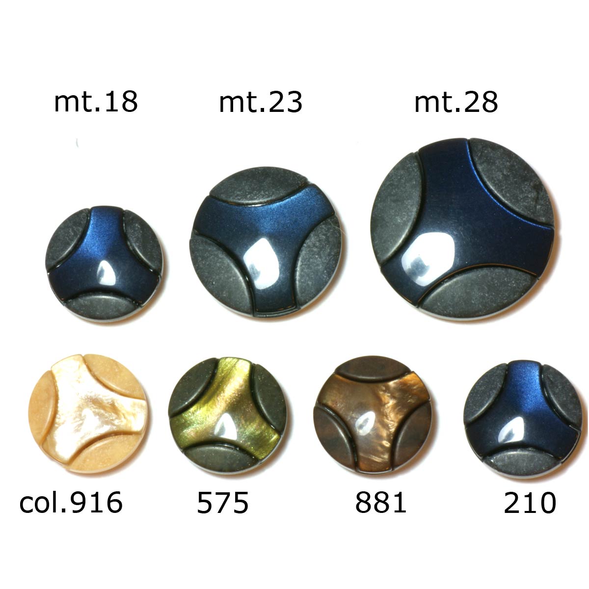 Restyle 007.83307.18 Knopen achtersteek 18 mm - Kleur 210