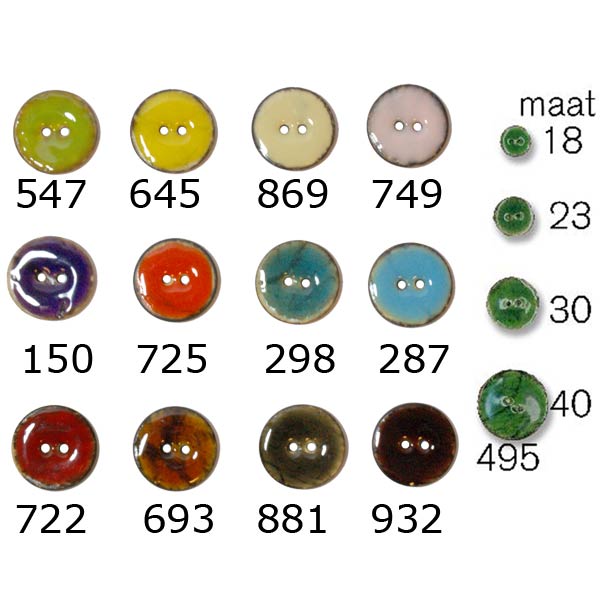 Restyle 007.83317.30 Unigekleurde knopen 2 gaats 30 mm - Kleur 150