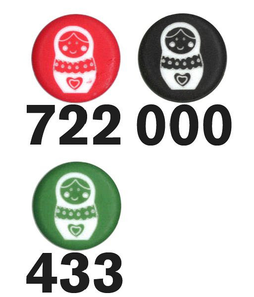 Restyle 007.83627.15 Fashion knopen achtersteek 15 mm - Kleur 000