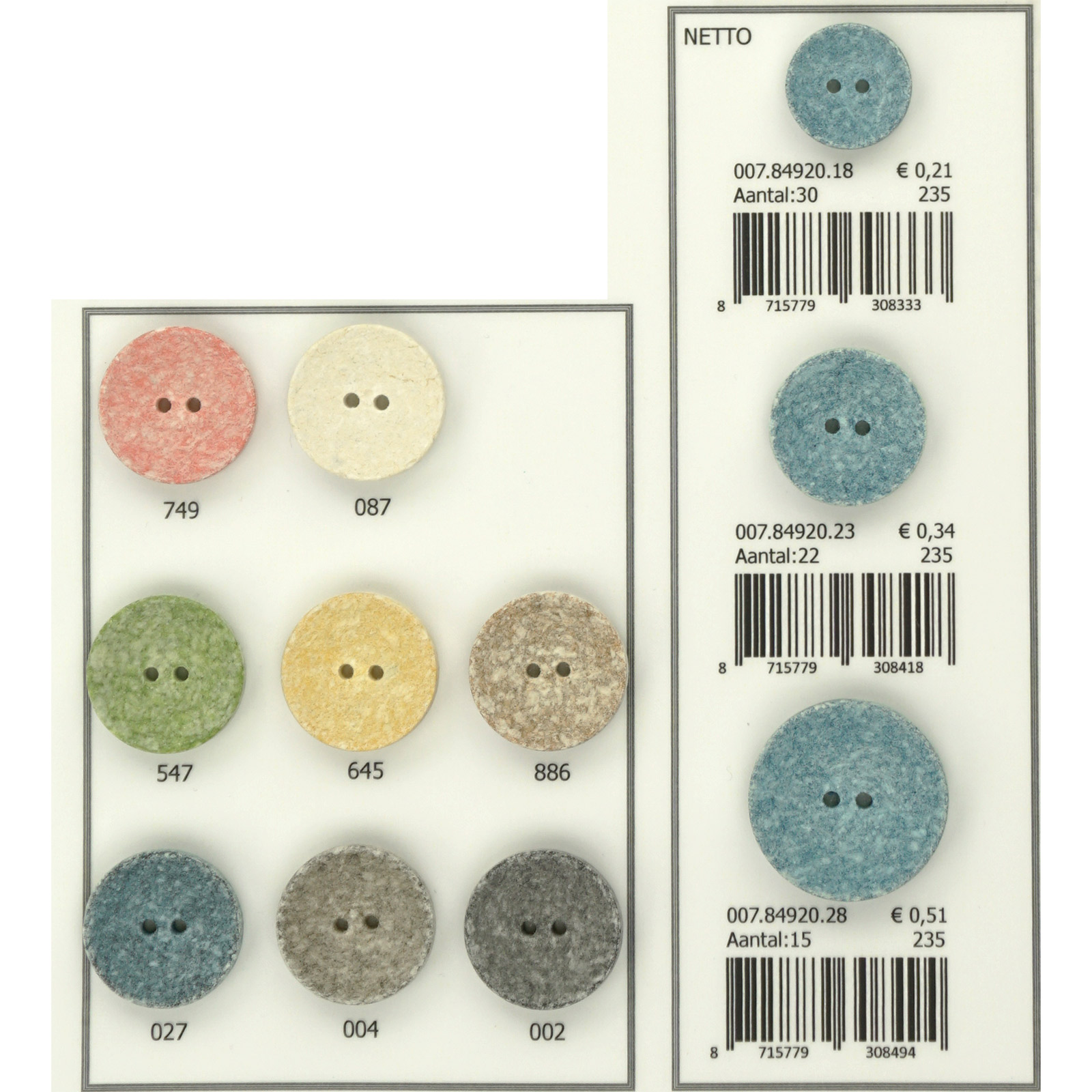 Restyle 007.84920.18 Fashion knopen 2 gaats 18mm - Kleur 235