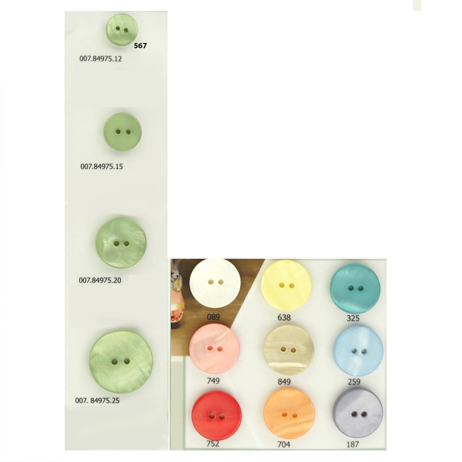 Restyle 007.84975.20 Knopen 20mm - Kleur 325