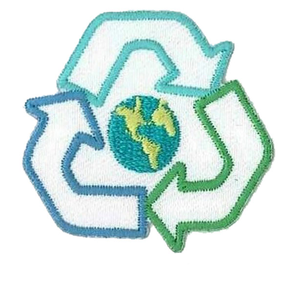 Restyle 013.10265 Applicatie Recycle Earth. L x B: 36mm  x 40mm - Kaart