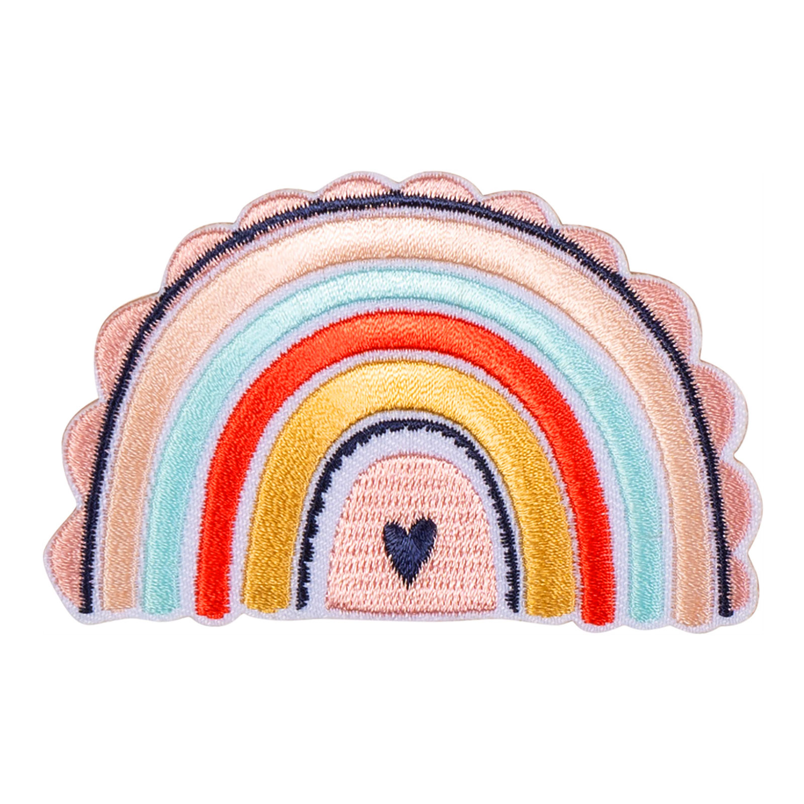Restyle 013.10284  Applicatie Regenboog met hart 83 x 53,5 mm - Kaart