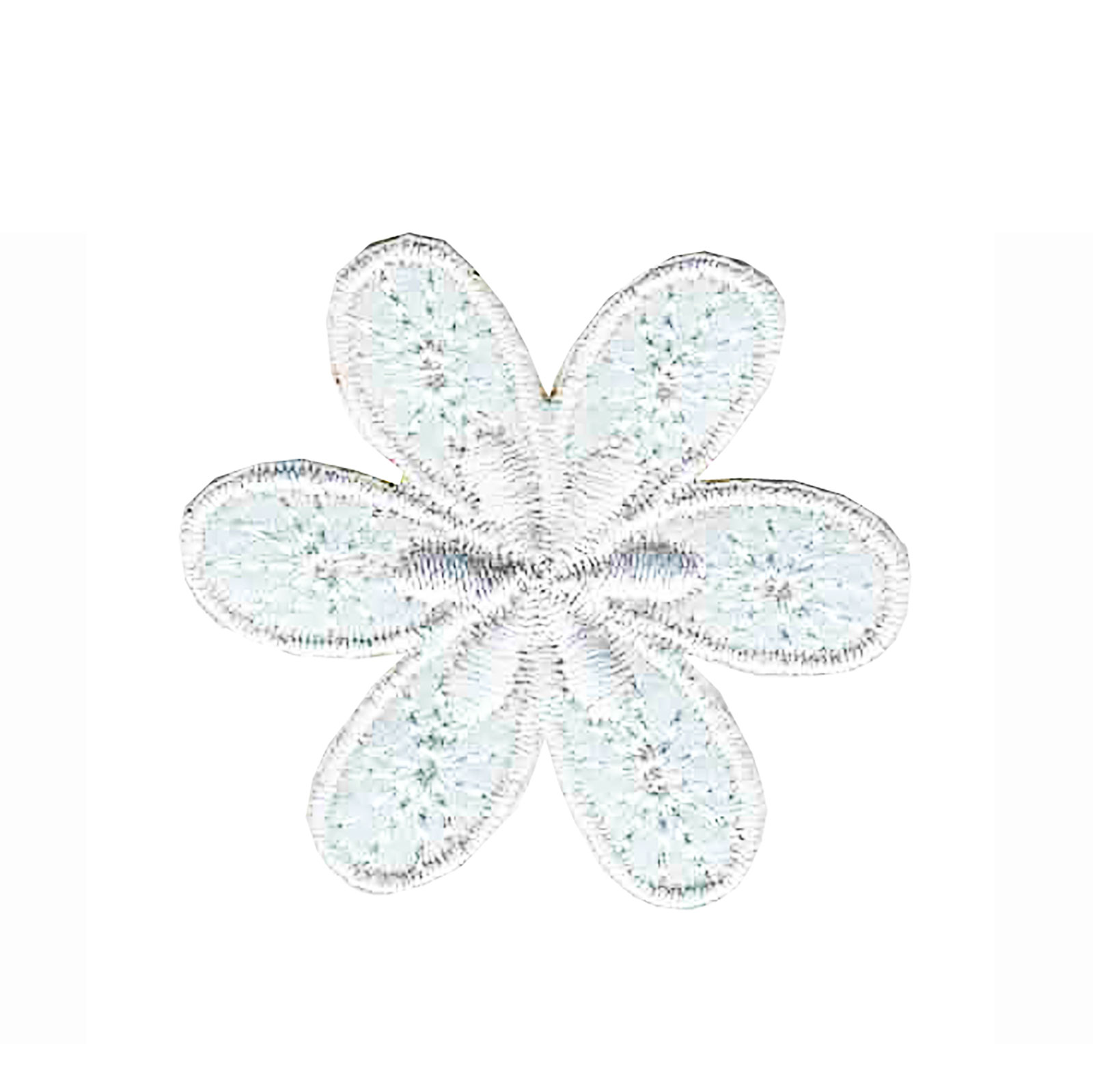 Restyle 013.10295 Applicatie Bloem wit 42 x 38 mm - Kaart