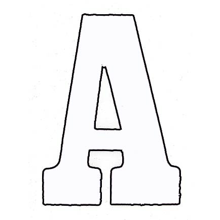 Restyle 013.105 Applicatie Flockletter 6,0cm 009. - Letter A