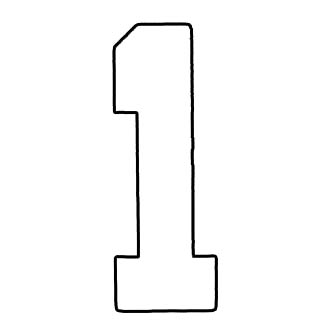 Restyle 013.109 Applicatie Flockcijfer 10cm 009. - Kleur 1