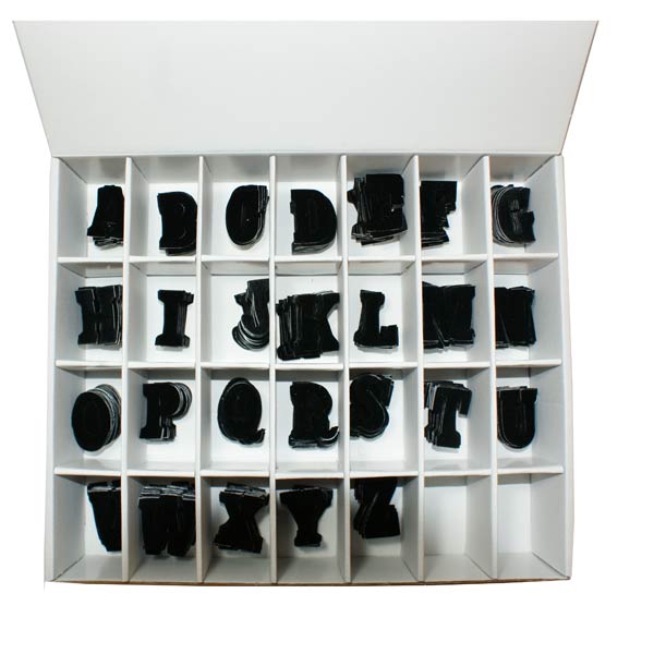 Restyle 013.1 Flockletters alfabet 3,5 cm - Kleur 009