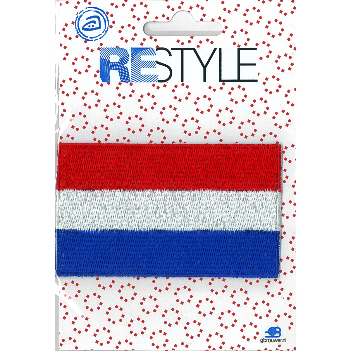 Restyle 013.6274 Applicatie Vlag Holland Groot. L x B: 60mm x 107mm - STUK