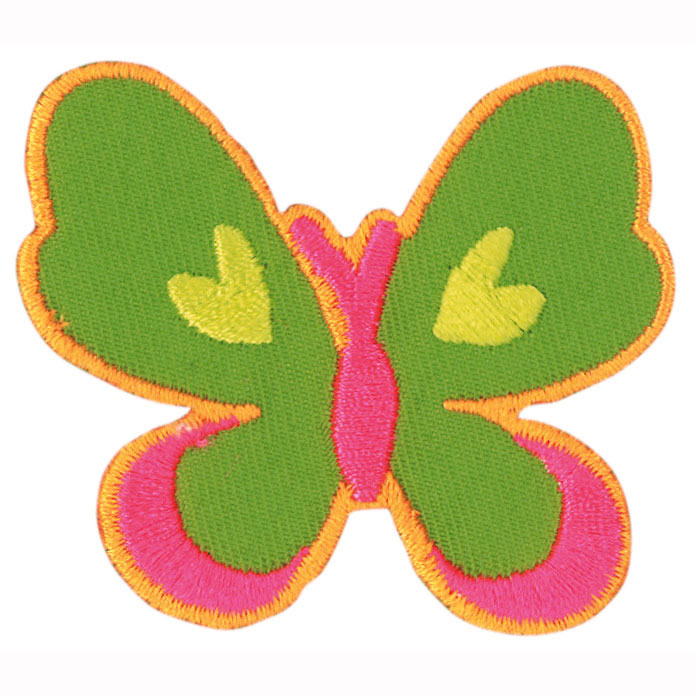 Restyle 013.8696V7 Applicatie vlinder groen. - Kaart