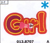 Restyle 013.8707 Applicatie meisje. - Kaart