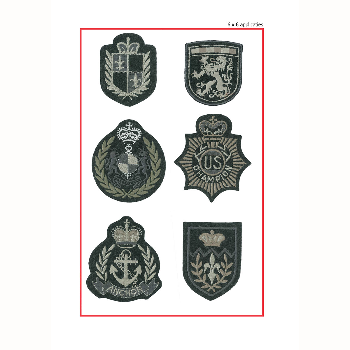 Restyle 013.9837 Applicatie pakket Vilt 6x6. - PAKKET