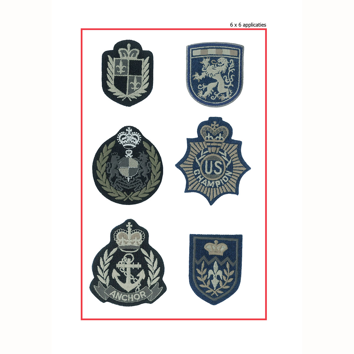 Restyle 013.9839 Applicatie pakket Jeans 6x6. - PAKKET