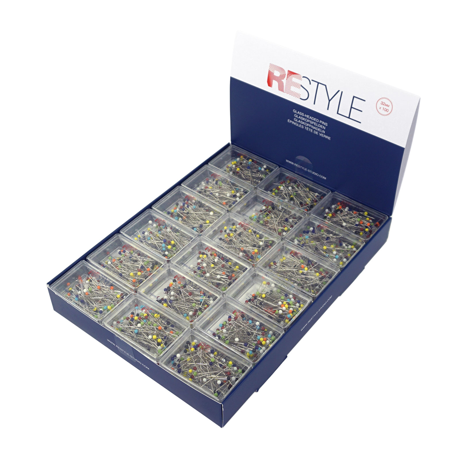 Restyle Glaskopspelden staal 0,60 x 32 mm 100 stuks - STUK