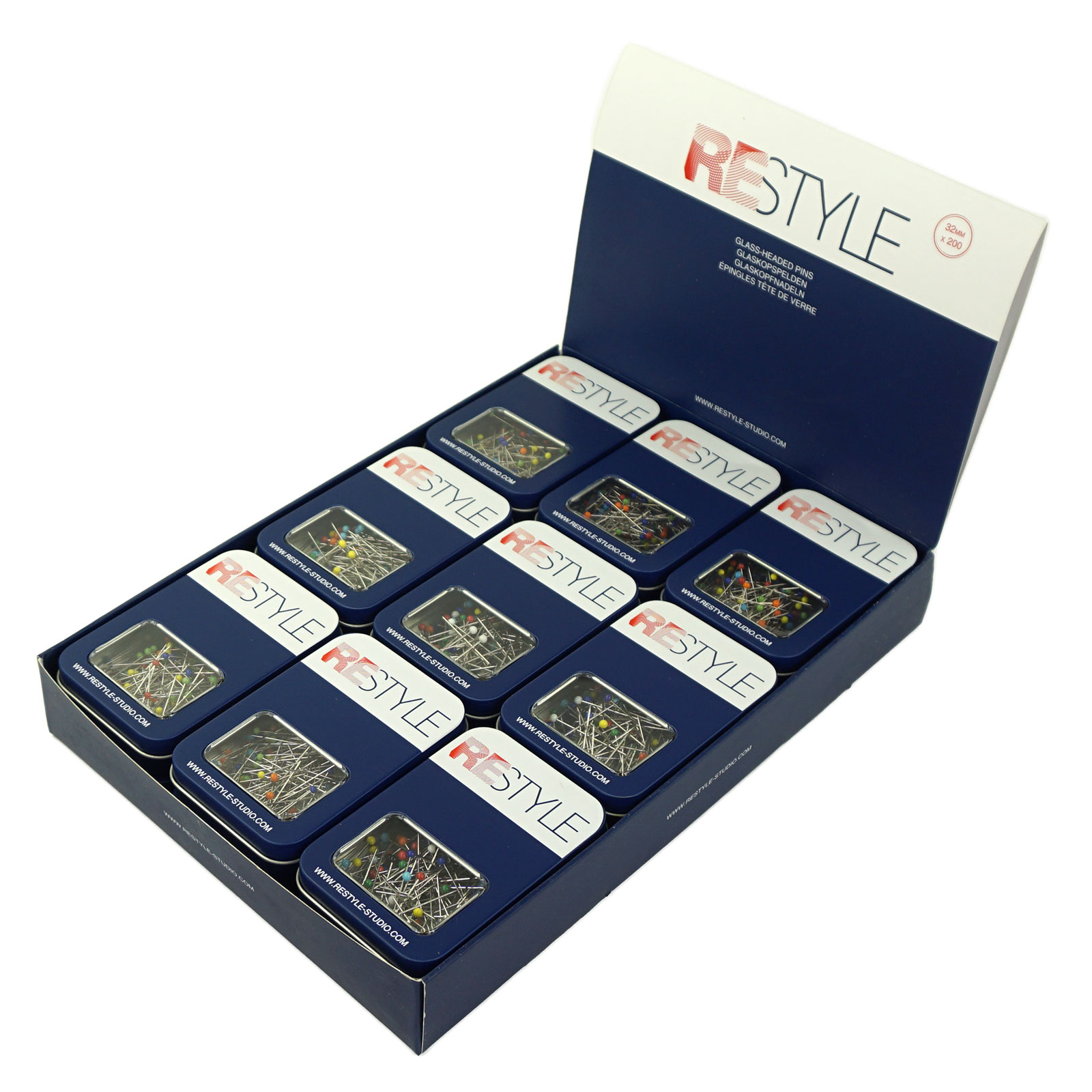 Restyle Glaskopspelden staal 0,60 x 32 mm 200 stuks  - STUK