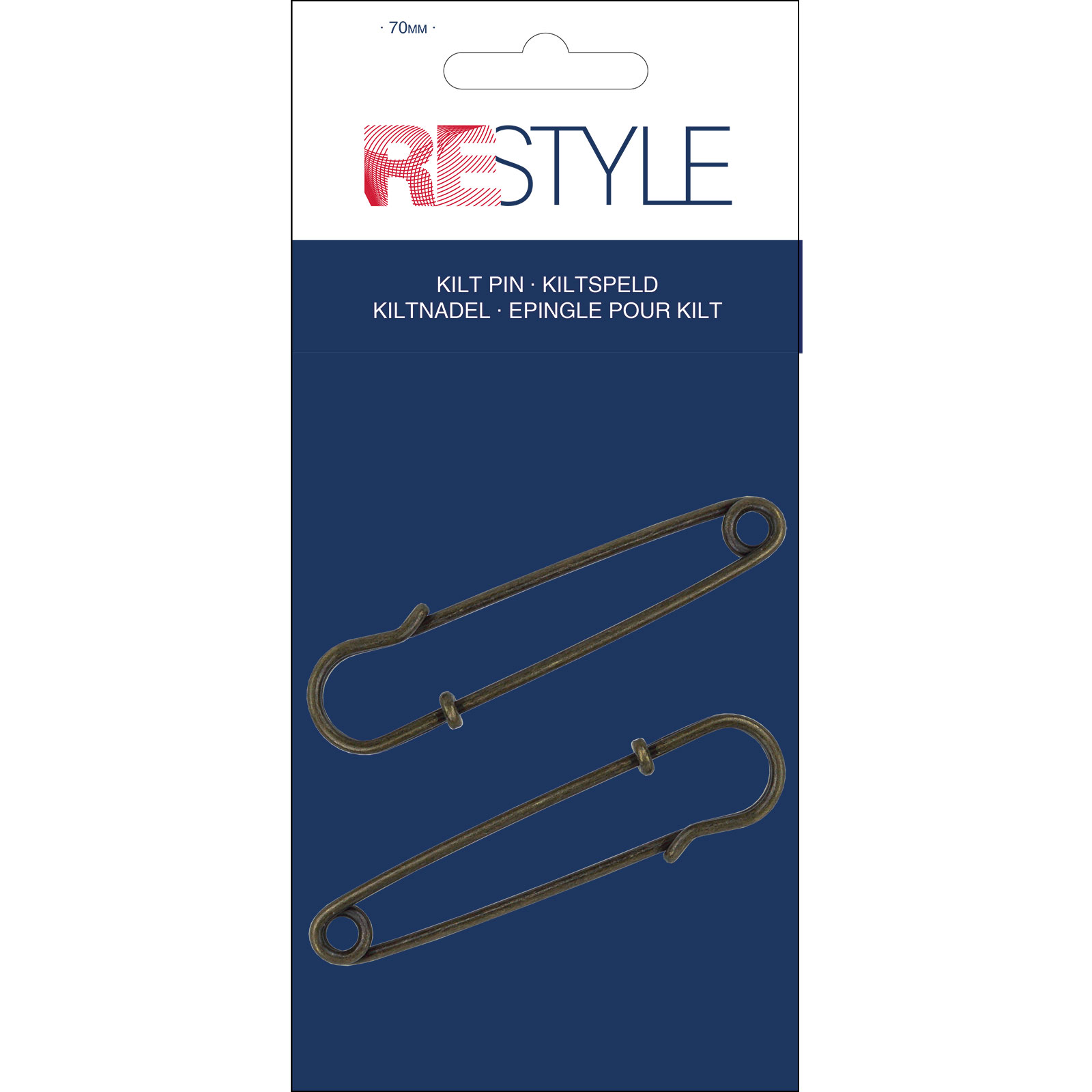 ReStyle Kiltspeld 70 mm brons, 2 stuks - Kaart