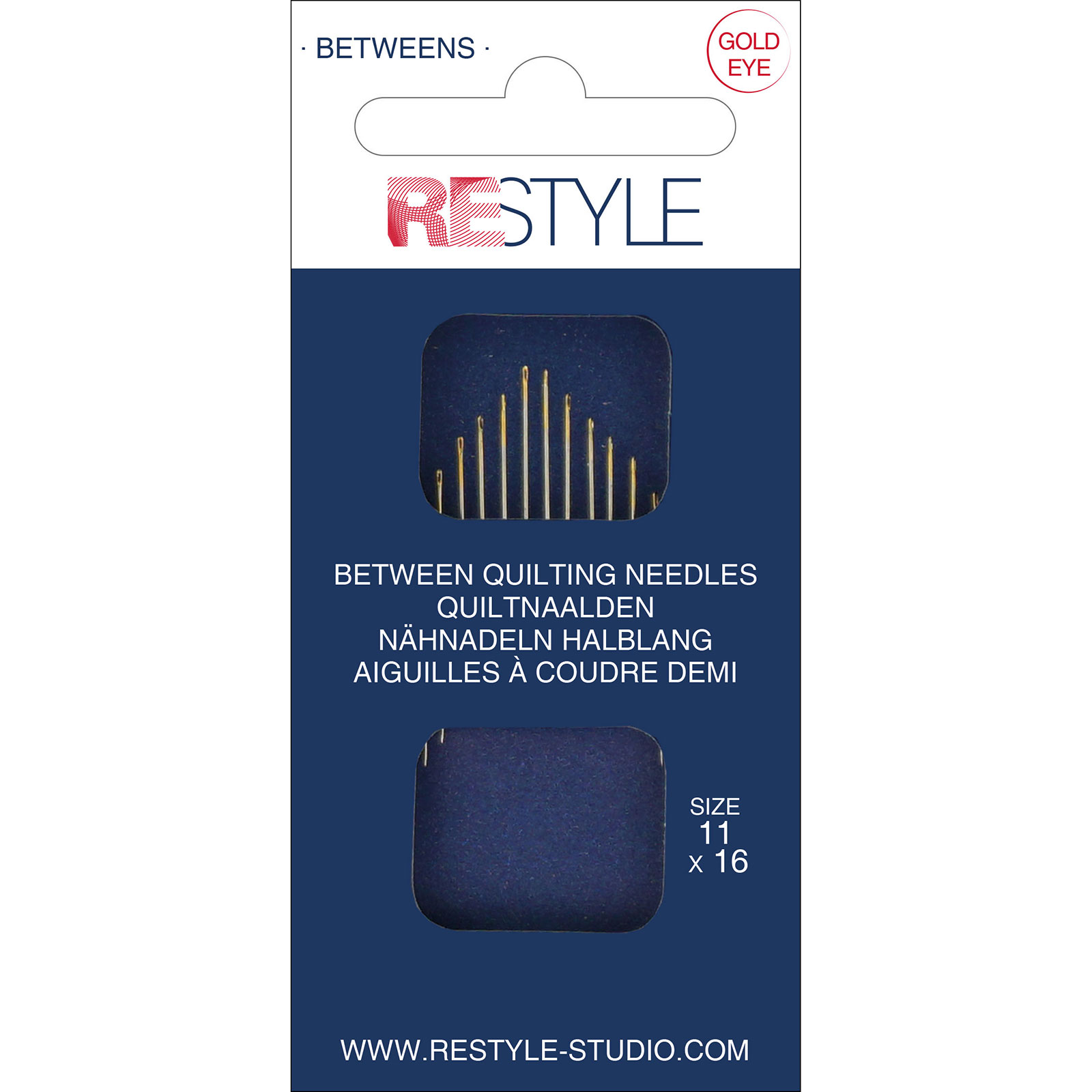 ReStyle Quiltnaalden 11, 16 stuks - Kaart
