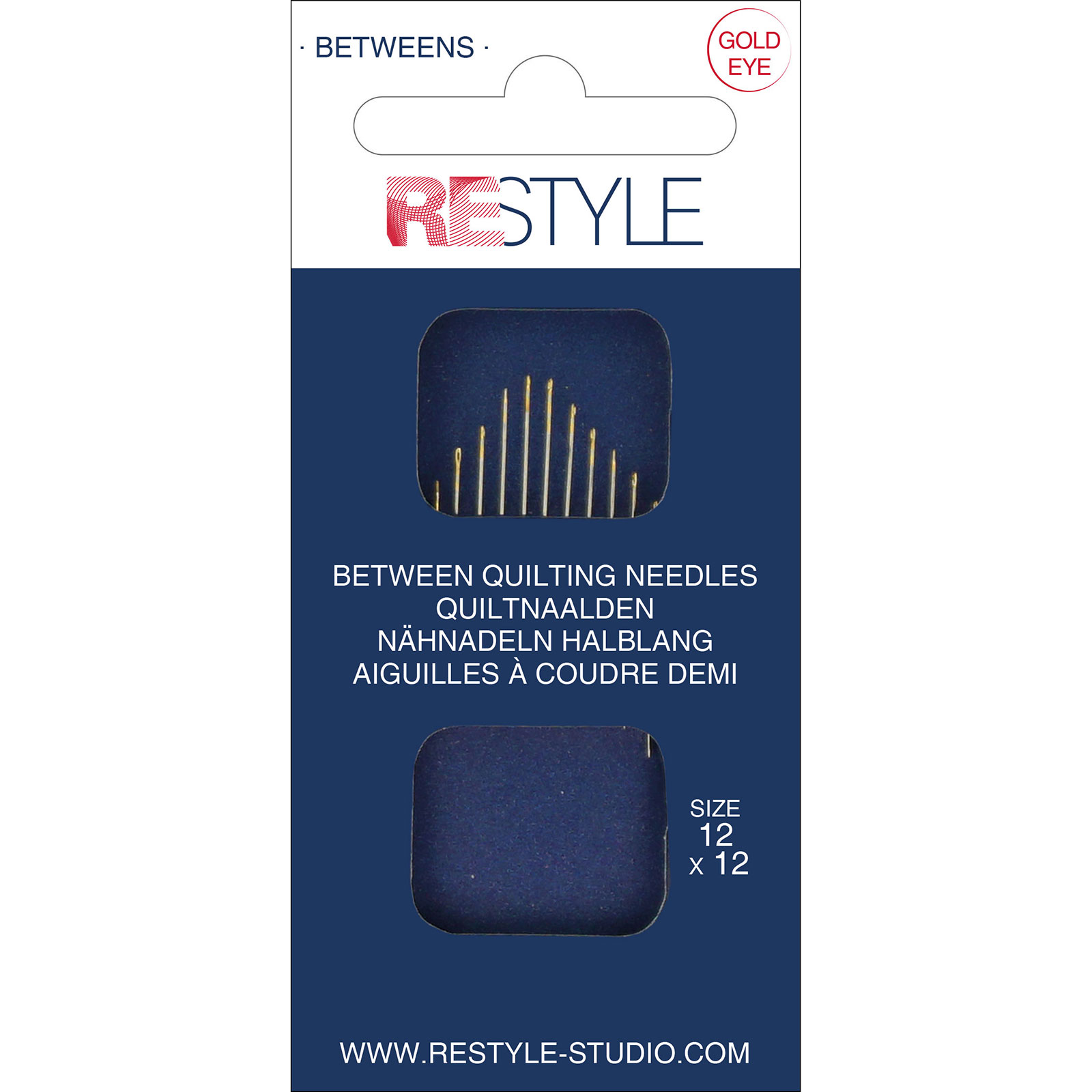 ReStyle Quiltnaalden 12, 12 stuks - Kaart