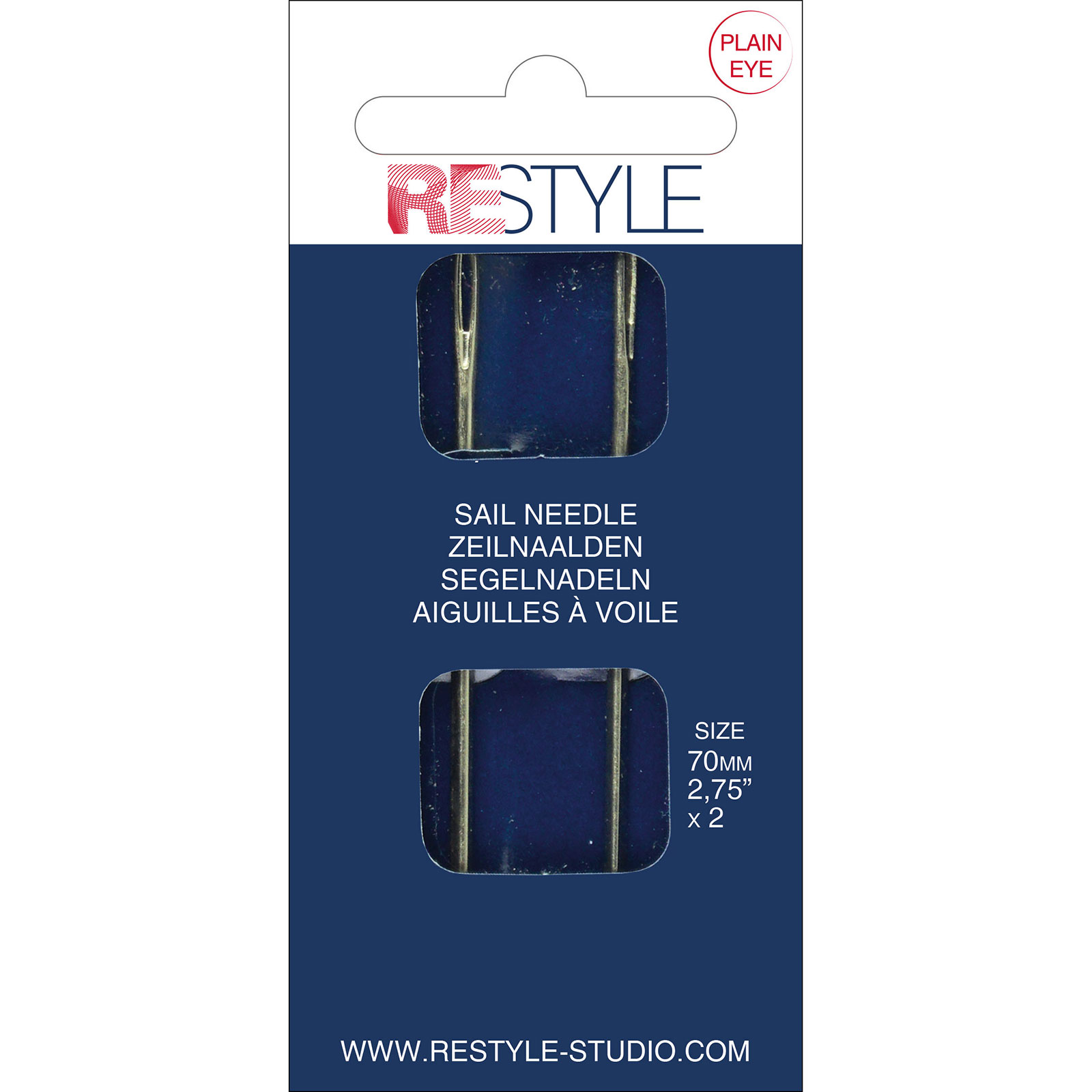 ReStyle Zeilnaalden 70mm, 2 stuks - Kaart