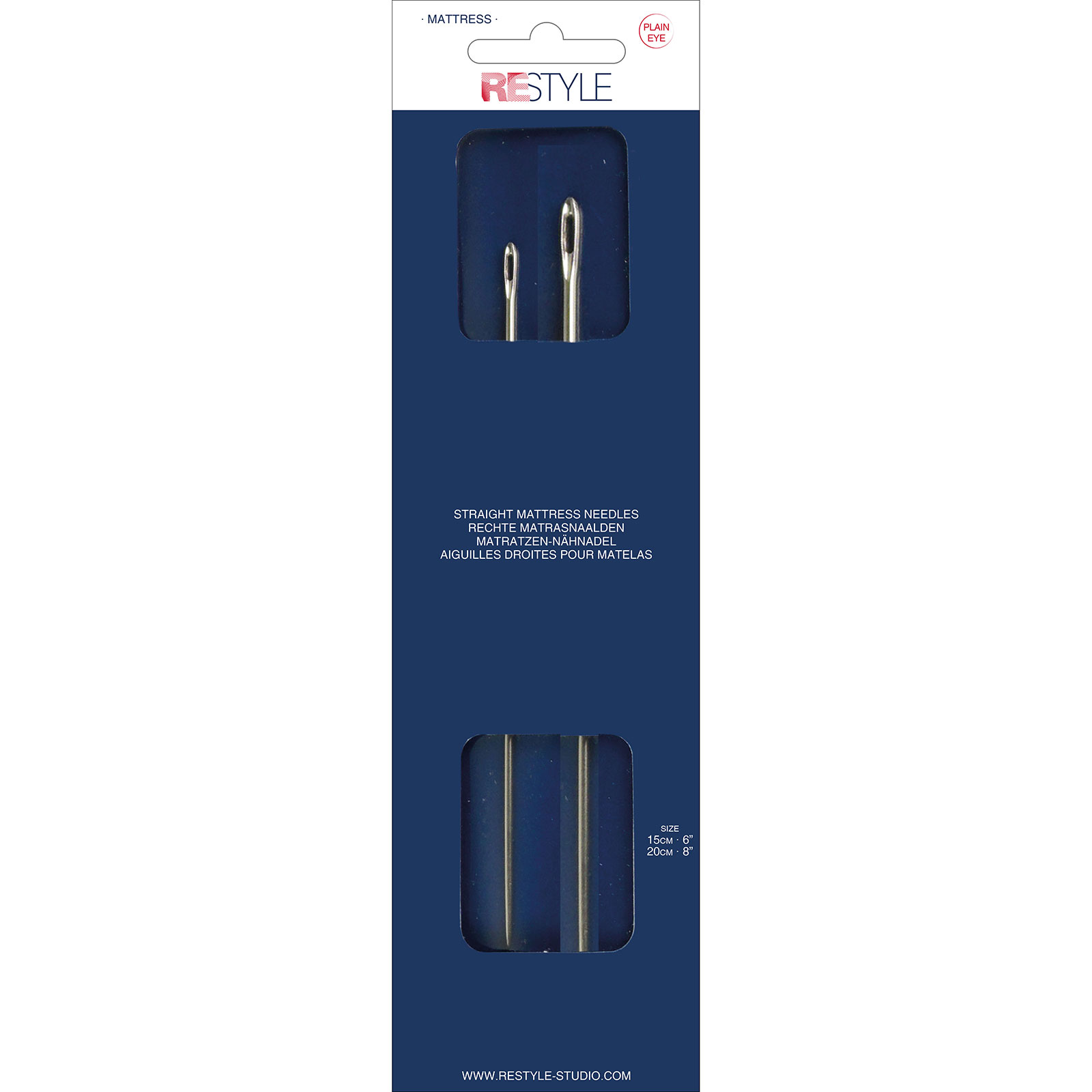 ReStyle Matrasnaalden, 2 stuks 15, 20cm - Kaart