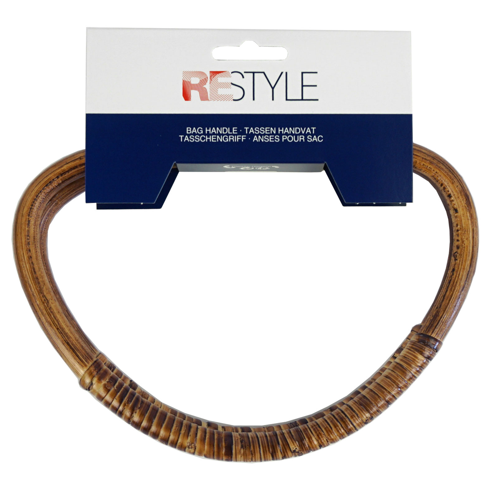 Restyle Tassen Handvat Rotan 18,5x13cm - Kaart