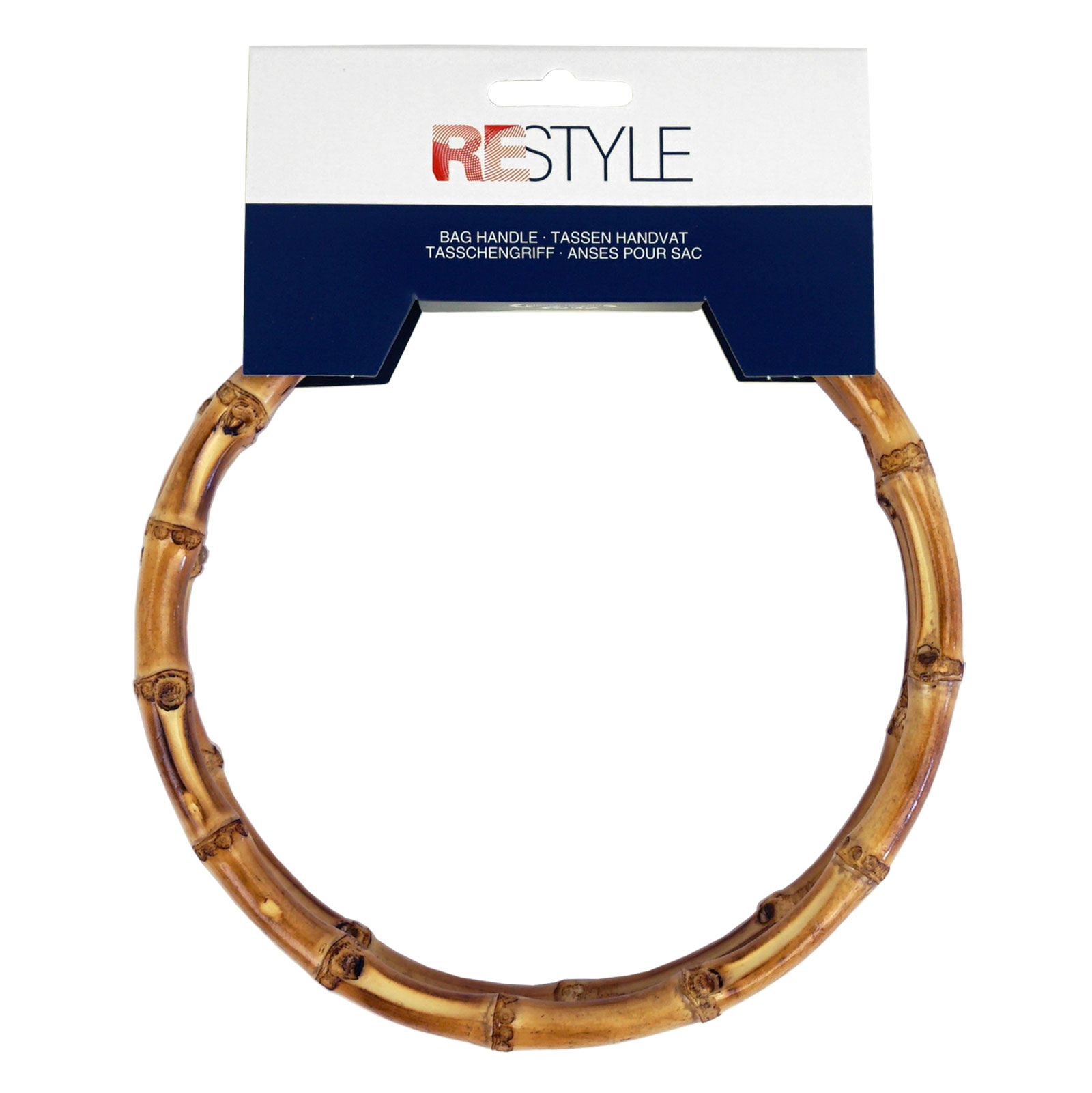 Restyle Tassen Handvat Bamboe 18cm - Kaart