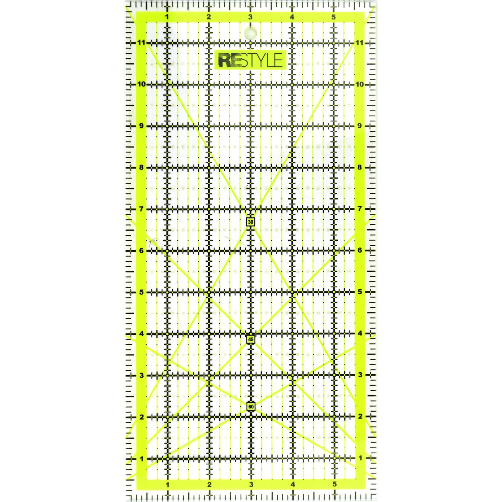 ReStyle Quiltliniaal 6 x 12 inch met antislip - Kleur 645